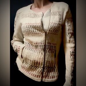 Lucky Brand Embroidered Patterned Women's Jacket